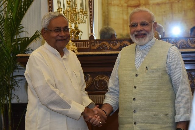 Bihar CM Nitish Kumar meets PM Modi in New Delhi Bihar CM Nitish Kumar meets PM Modi in New Delhi