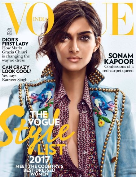 Sonam Kapoor dazzles on latest Vogue cover Sonam Kapoor dazzles on latest Vogue cover