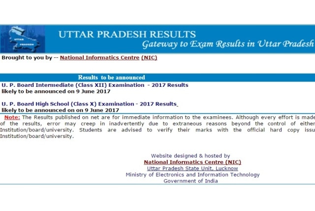 Upresults.nic.in UP Board Results 2017: Uttar Pradesh Class 10th and Class 12th results to be out today  Upresults.nic.in UP Board Results 2017: Uttar Pradesh Class 10th and Class 12th results to be out today