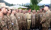 Pak Army chief visits LoC for the third time in a month, spews venom against India