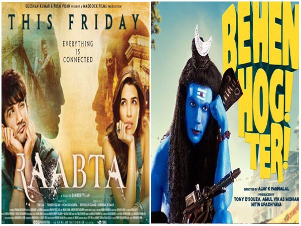 'Raabta', 'Behen Hogi Teri' open to decent business at box office 'Raabta', 'Behen Hogi Teri' open to decent business at box office