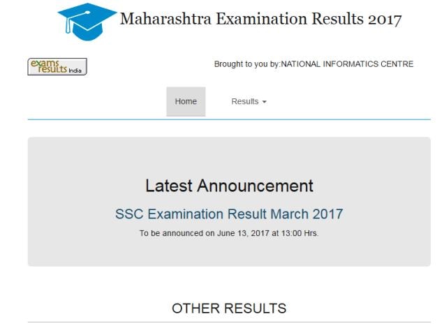 Maharashtra MSBSHSE SSC Class 10th Result 2017 will be declared today on mahresult.nic.in Maharashtra MSBSHSE SSC Class 10th Result 2017 will be declared today on mahresult.nic.in