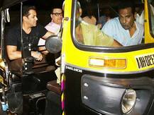 Salman Khan jilts his SUV for an auto rickshaw ride