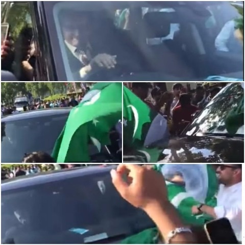 WATCH: Sourav Ganguly mobbed by unruly Pakistani fans outside stadium WATCH: Sourav Ganguly mobbed by unruly Pakistani fans outside stadium