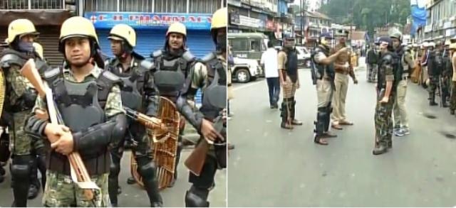 Darjeeling: GJM indefinite strike continues, heavy security deployed  Darjeeling: GJM indefinite strike continues, heavy security deployed