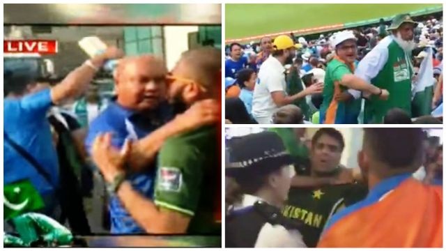 WATCH: Heated altercations between Indian and Pakistani fans during Champions Trophy final WATCH: Heated altercations between Indian and Pakistani fans during Champions Trophy final