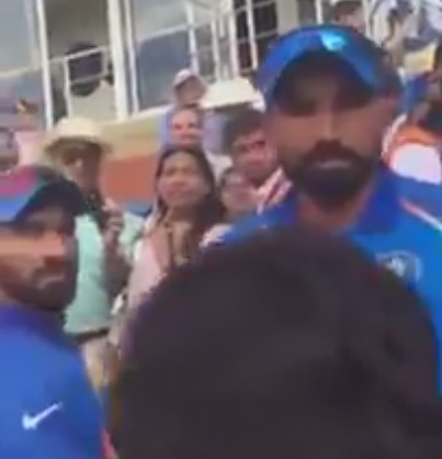 WATCH: Mohammed Shami confronts Pakistani fan who abused Indian players in the stadium WATCH: Mohammed Shami confronts Pakistani fan who abused Indian players in the stadium