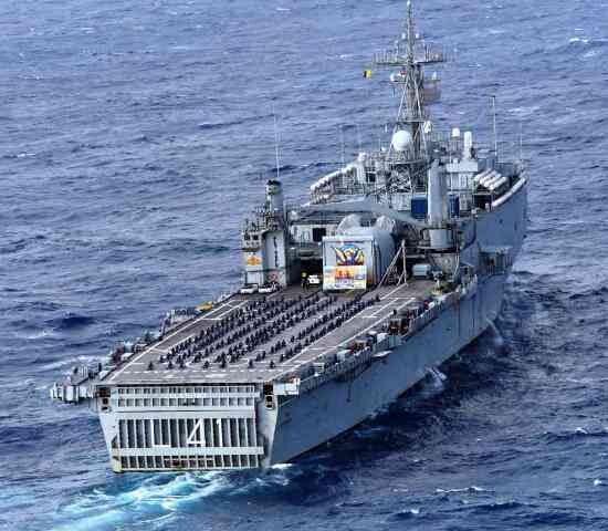 Army personnel perform Yoga onboard INS Jalashwa & INS Kirch in Bay of Bengal Army personnel perform Yoga onboard INS Jalashwa & INS Kirch in Bay of Bengal