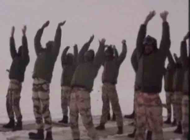 Even minus 25 degree temperature couldn't stop ITBP jawan's from performing Yoga to mark third International Yoga Day.