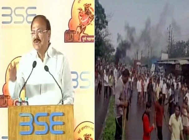 Violent farmer protest in Maharashtra; Naidu says 'loan waiver has become fashion' Violent farmer protest in Maharashtra; Naidu says 'loan waiver has become fashion'