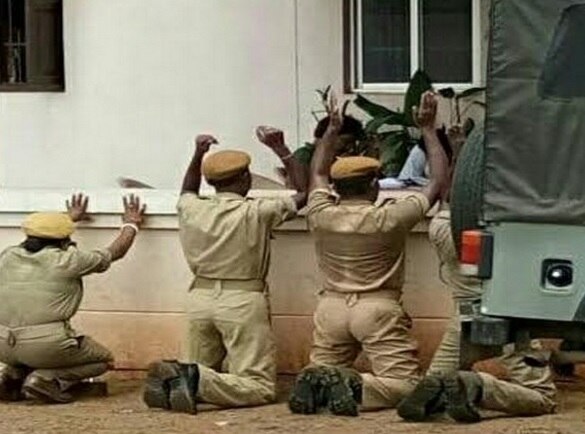 Odisha shocker: 4 home guards 'forced' to kneel down Odisha shocker: 4 home guards 'forced' to kneel down