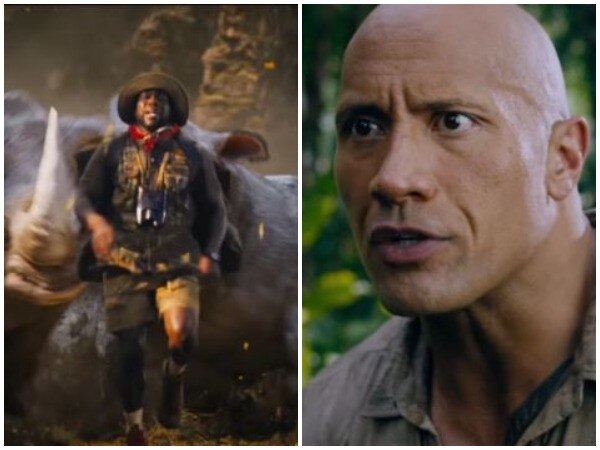 The Rock rules the jungle in first 'Jumanji' trailer The Rock rules the jungle in first 'Jumanji' trailer