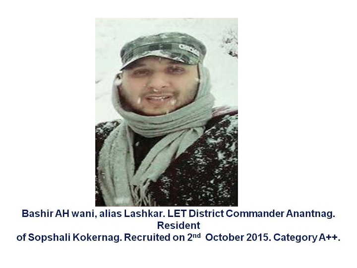 LeT commander Bashir Lashkari, who carried Rs 10 lakh bounty, killed in J&K encounter LeT commander Bashir Lashkari, who carried Rs 10 lakh bounty, killed in J&K encounter