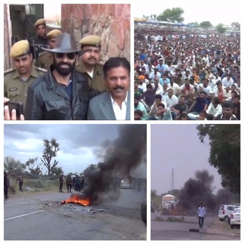 Nagaur, Rajasthan: Massive clashes erupt after gangster killed in shooutout, 1 killed & 20 injured Nagaur, Rajasthan: Massive clashes erupt after gangster killed in shooutout, 1 killed & 20 injured