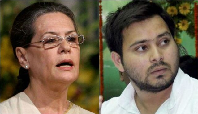Sonia intervenes to end Bihar crisis, Tejashwi may resign as Deputy CM: Sources Sonia intervenes to end Bihar crisis, Tejashwi may resign as Deputy CM: Sources