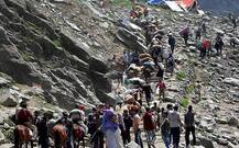 Amarnath Yatra resumes from Pahalgam, Baltal route still remains suspended
