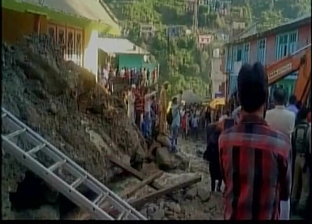 J&K: Flood due to cloud burst in Doda's Thathri village, 2 people missing