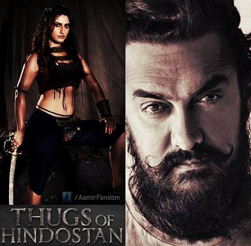 Directed by Vijay Krishna Acharya, 'Thugs of Hindostan' also stars Amitabh Bachchan, Katrina Kaif and Fatima Sana Shaikh in lead roles and is scheduled for release in Diwali 2018.(Inputs- ANI, Picture courtesy- Twitter @The_AKFC)