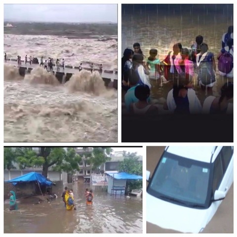 Floods drown several parts of India; over 70 dead