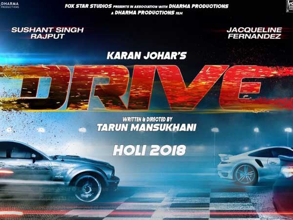 Sushant Singh Rajput and Jacqueline Fernandez to 'Drive' in on Holi 2018 Sushant Singh Rajput and Jacqueline Fernandez to 'Drive' in on Holi 2018