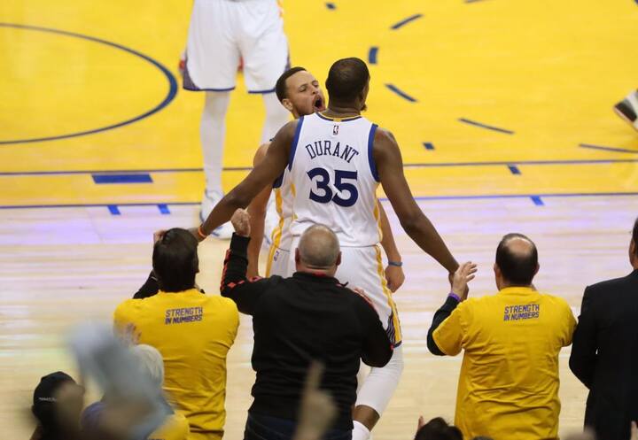 Durant made his debut in 2007 and has been selected to seven All-NBA teams and eight All-Star teams also winning two Olympic golds with United States.(Photo: Twitter)