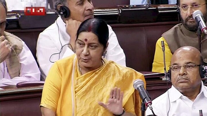 Congress alleges Sushma Swaraj misled House, gives notice for privilege motion in RS Congress alleges Sushma Swaraj misled House, gives notice for privilege motion in RS