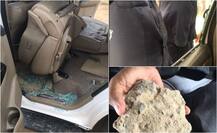 Rahul\'s car pelted with stones in Gujarat, Police say he refused bulletproof vehicle