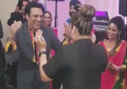Govinda, wife Sunita recreate 'Kisi Disco Mein Jaye' magic at a wedding celebration