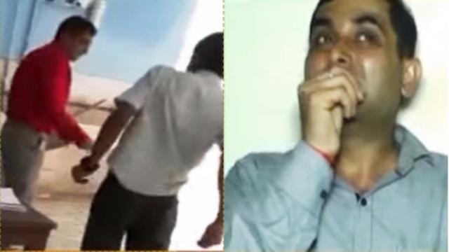 SHOCKING VIDEO: School principal beats students for complaining about heat in Allahabad, case lodged SHOCKING VIDEO: School principal beats students for complaining about heat in Allahabad, case lodged