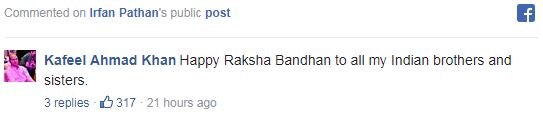 Irfan Pathan trolled for celebrating Raksha Bandhan