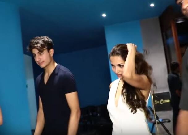 But of all the celebs, the show-stealer was Saif Ali Khan’s young son Ibrahim Khan who was looking dashing just like his father. However, according to media reports Ibrahim caught all eyes because he looked a bit drunk. Malaika kept Ibrahim by her side as they were leaving. (Picture taken from Viralbollywood's video on YouTube.) 
