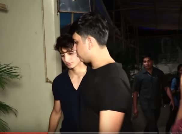 Ibrahim however left Malaika’s side and walked up to his friend. The gossip is that Ibrahim was too tipsy to even walk properly. (Picture taken from Viralbollywood's video on YouTube. )
