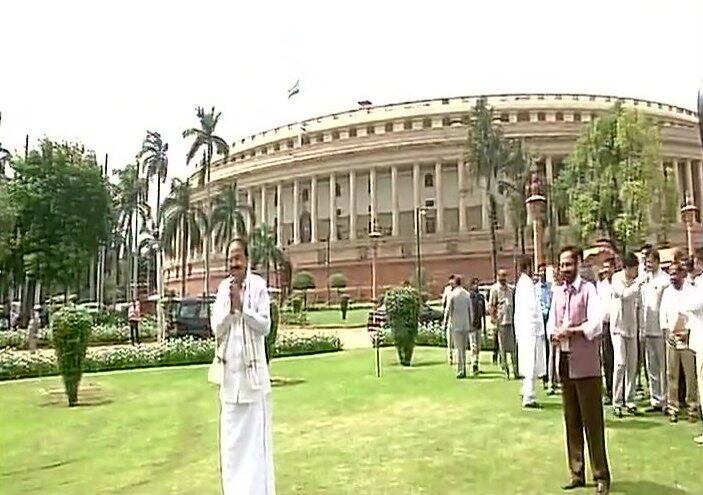 Venkaiah Naidu attends his first Rajya Session as a Chairperson after being elected as Vice President of the country