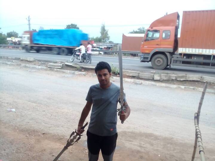  Ganganagar police have informed that they have constituted four teams to arrest him and he will be caught soon. His last known location was in Uttar Pradesh. A peek into Deepak’s Facebook profile will show his obsession for weapons. He has uploaded several photos with guns, bullets and swords. Image: Facebook