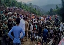 Himachal Pradesh: Forty six killed after landslide falls on 2 HRTC buses  in Mandi