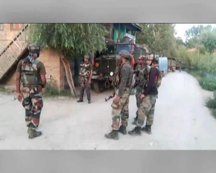 Cordon and search operation has been launched by the police and other forces to nab the terrorists.