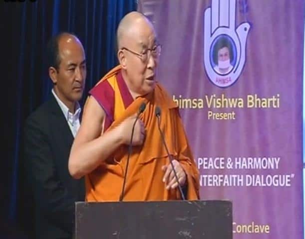 Talking at the same event Dalai Lama said-