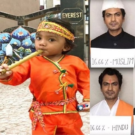 Nawazuddin Siddiqui shares photo of his son dressed as Lord Krishna Nawazuddin Siddiqui shares photo of his son dressed as Lord Krishna
