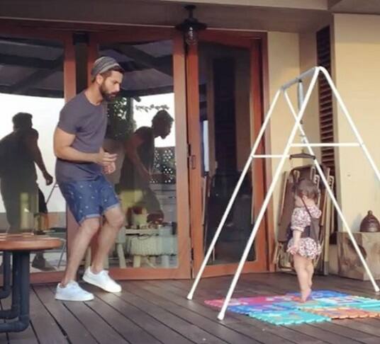 Check out some more adorable pictures of Shahid Kapoor with his daughter Misha(ABP News Image)