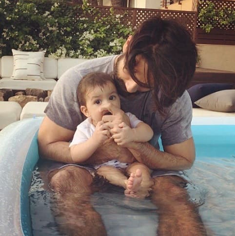 Shahid Kapoor and Misha Kapoor look cute in this picture(ABP News Image)