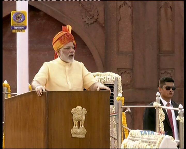 He also greeted citizens happy Janmashtami. Here are important things Modi said in his I-Day speech: 