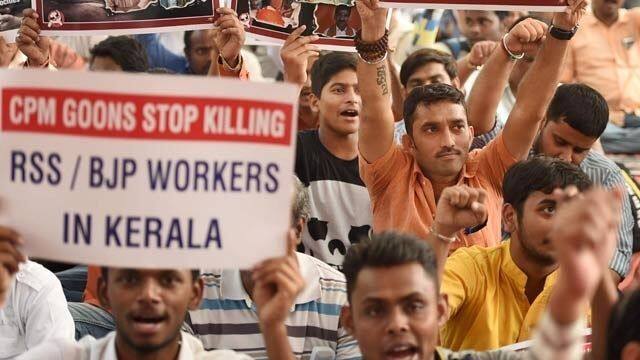 The RSS-BJP and the CPI(M) have been at loggerheads in Kerala, particularly its northern parts, after the Left Democratic Front came to power in the state last year./ PTI image