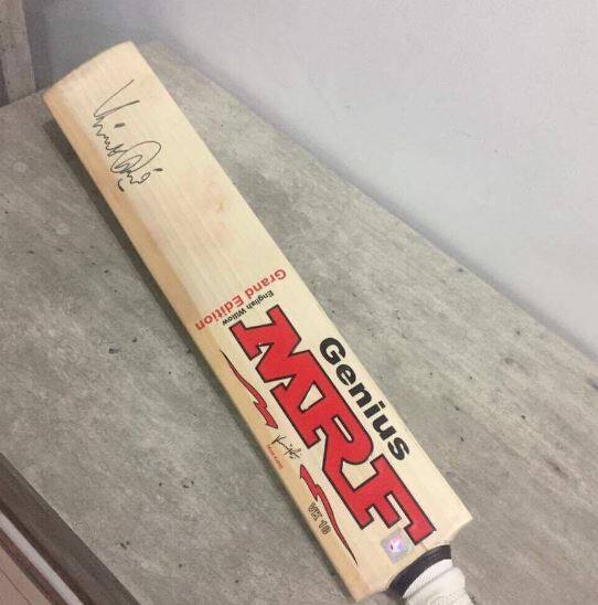 Recently, Virat Kohli in a kind gesture, donated his bat to Shahid Afridi Foundation.