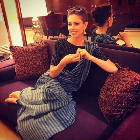 Naked Picture Of Kalki Koechlin With A message As PURE WISDOM