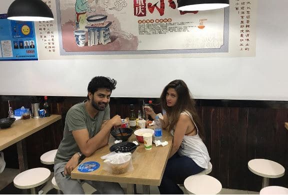 Shivam Tewarti and Riya Sen