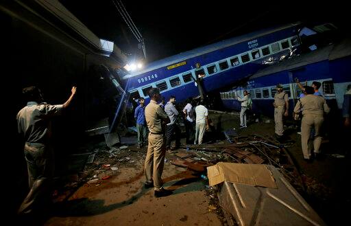 The railways have deployed high-tech cranes and scores of workers to clear the tracks near Khatauli. Two 140-tonne cranes were being used from early morning today to clear derailed coaches, from which survivors had been rescued and bodies pulled out till late last night.