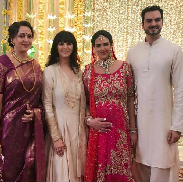 Esha Deol’s outfit was designed by famous designer Neeta Lulla. (Image Courtesy – Instagram)