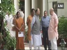 BJP Chief Amit Shah Holds Meeting With Party\'s Gujarat Election In-Charge Arun Jaitley