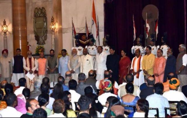 PM Modi elevated 4 leaders to ministerial posts and 13 new faces took oath as Ministers of State