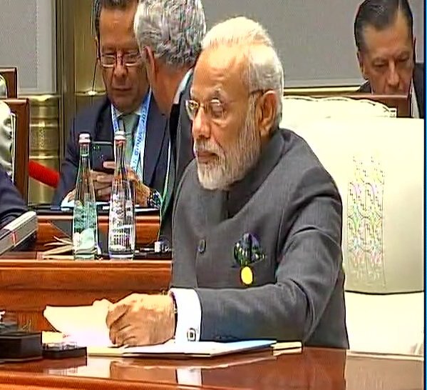 PM urged BRICS nations to work collectively for a digital world, skilled world, healthier world, equitable world and harmonious world.
